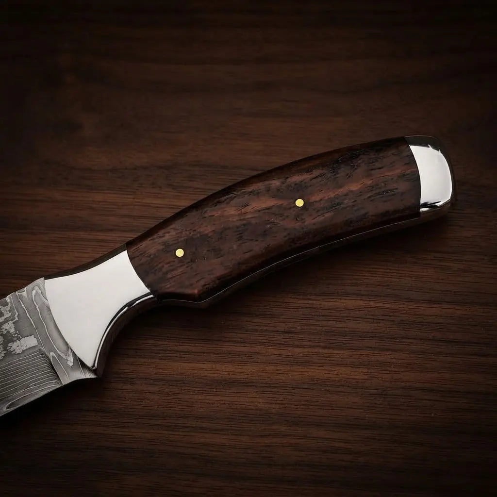Hunting Bushcraft Knife - VG10 Stainless Damascus Steel Blade