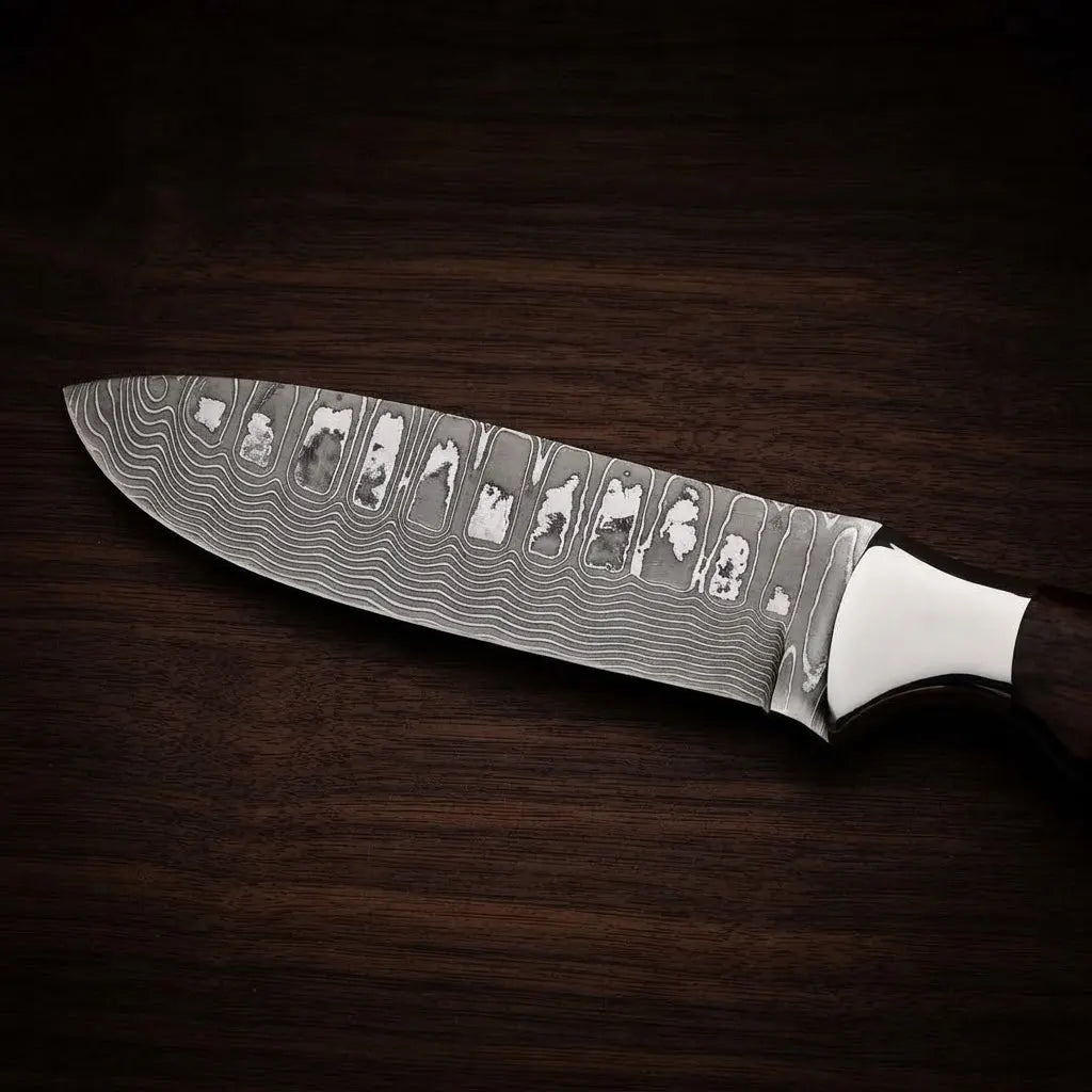 Hunting Bushcraft Knife - VG10 Stainless Damascus Steel Blade