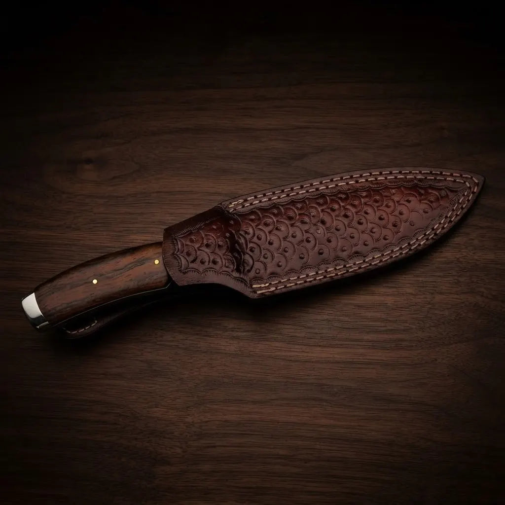Hunting Bushcraft Knife - VG10 Stainless Damascus Steel Blade