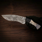 Damascus Kukri Bowie Knife