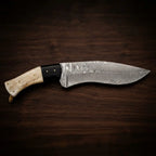 Damascus Kukri Bowie Knife