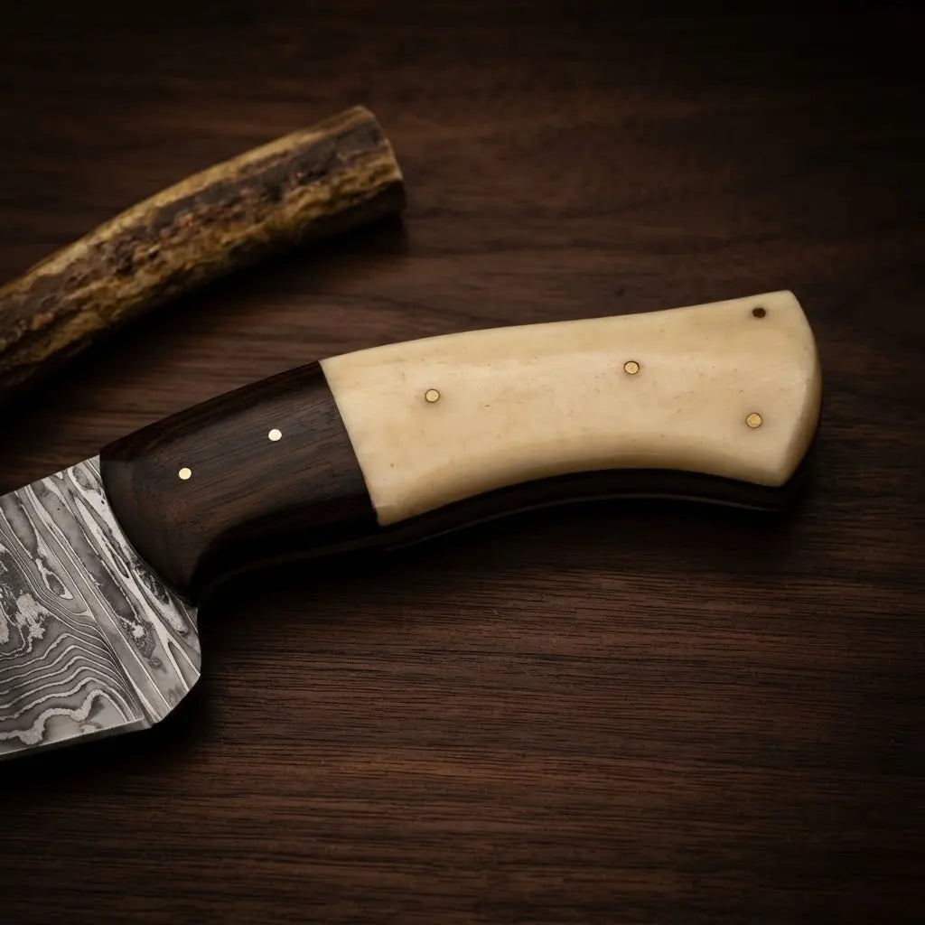 Damascus Kukri Bowie Knife