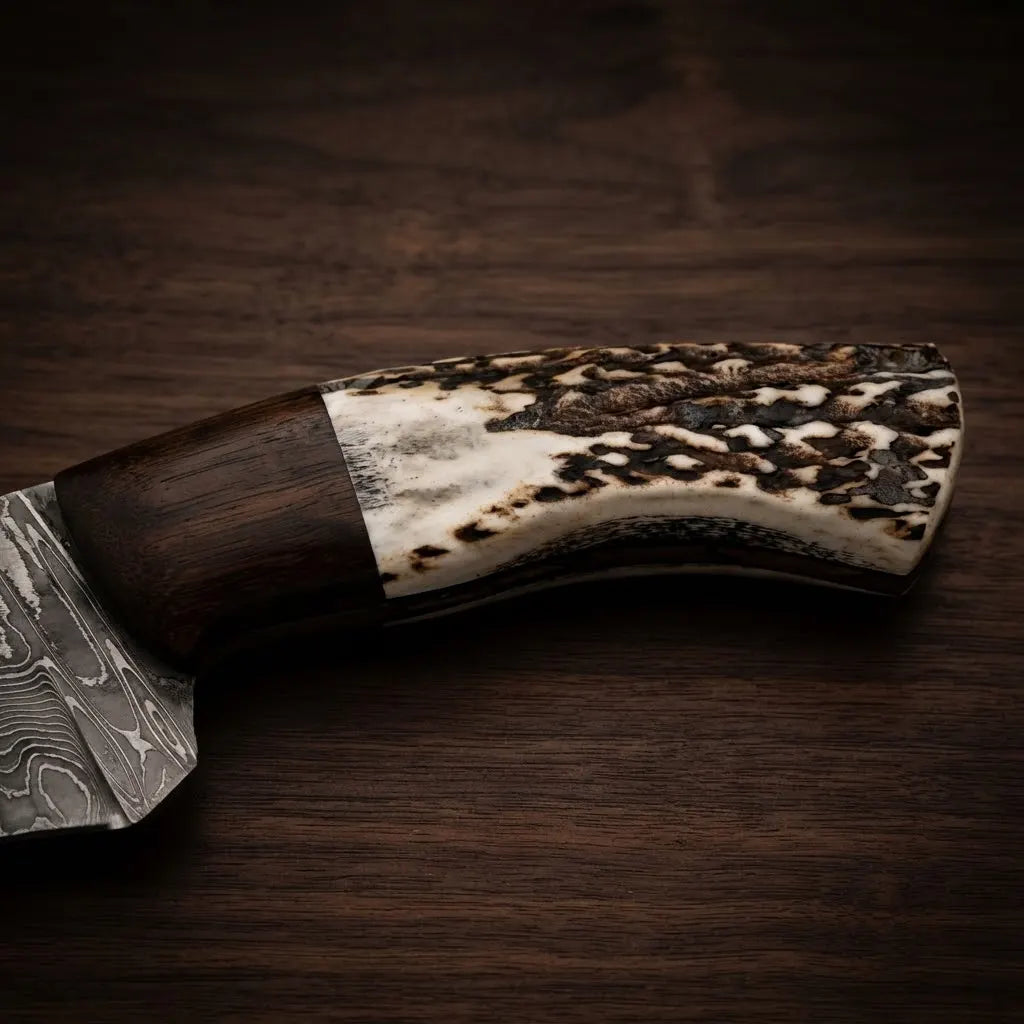 Damascus Kukri Bowie Knife
