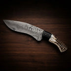 Damascus Kukri Bowie Knife